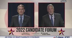 Campaign 2022-Colorado U.S. Senate Debate