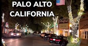 ASI ES PALO ALTO CALIFORNIA 🇺🇸DE NOCHE #california #usa #paloalto