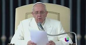 Unas declaraciones del Papa Francisco desataron una gran controversia