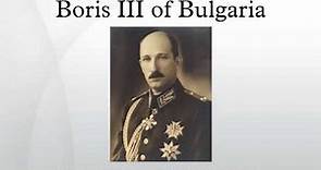 Boris III of Bulgaria