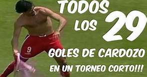 Los 29 goles de Jose Saturnino Cardozo en el apertura 2002