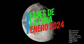 Fases de la Luna en Enero de 2024