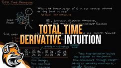 Total Time Derivative Intuition