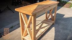 Making a Console Table with Cheap Lumber