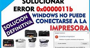 SOLUCIONAR ERROR 0X0000011b Windows no puede conectarse a la Impresora windows 10, 11, 7, 8, 8.1