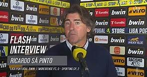 Sá Pinto: "Fomos a equipa que temos de ver mais vezes"