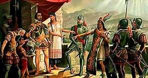 Moctezuma, Cortes y la Malinche