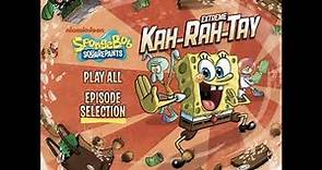 SpongeBob SquarePants: Extreme Kah-Rah-Tay 2013 DVD Menu Walkthrough