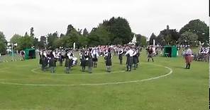 George Heriot's School Pipe Band in Lurgan Park June 23.