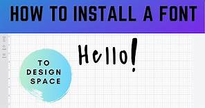 How to Upload and Install a Font from DaFont to Cricut Design Space | Easy Font Download Tutorial