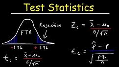 Test Statistic For Means and Population Proportions