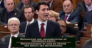 Trudeau outlines new framework on Indigenous rights