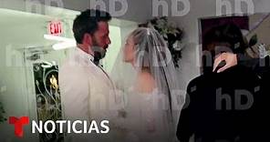 Así fue la esperada boda de Jennifer Lopez y Ben Affleck en Las Vegas | Noticias Telemundo