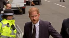 Prince Harry arrives at court in London to give bombshell evidence