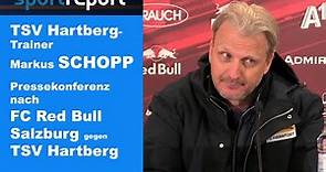 Markus Schopp (Trainer TSV Hartberg) - die PK nach der Niederlage gegen FC Red Bull Salzburg