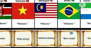 How to Say "Welcome " in Different languages from Different countries
