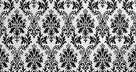 Lunarable Damask Peel & Stick Wallpaper for Home, Vintage Style Pattern Classical Victorian Interior Design Elements Floral Print, Self-Adhesive Living Room Kitchen Accent, 13" x 36", Charcoal Black
