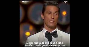 Discurso de Matthew Mcconaughey Oscars 2014 subtitulado español