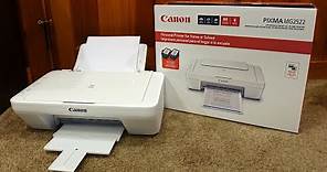 How to setup Canon Pixma MG2522 Printer over Wifi and Install Ink