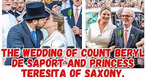 The wedding of Count Beryl de Saport and Princess Teresita of Saxony.
