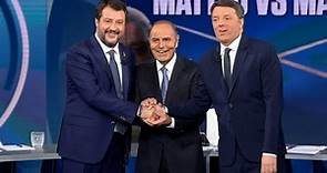 Matteo Renzi a confronto con Matteo Salvini (15/10/2019)