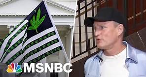 Woody Harrelson visits Capitol Hill urging lawmakers to de-schedule marijuana