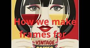 Frames for vintage posters / Lucky Beaver / With this frame your vintage poster will be protected