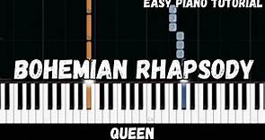 Queen - Bohemian Rhapsody (Easy Piano Tutorial)