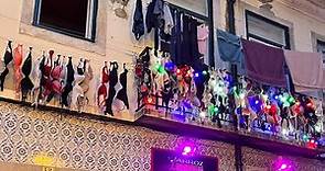 Nightlife in Lisbon Portugal/Red Light District | Walk to Pink Street I Cat Walks at Night