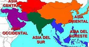 Países de Asia: Localización y Capitales. #paises #asia