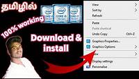 How to download & install intel graphic driver offical download 2020