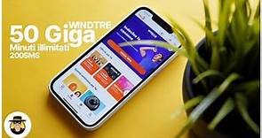WINDTRE 50 Giga e Minuti Illimitati a 6,99€ - Test e App - offerte di telefonia mobile