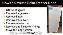 How to Reverse Beko Freezer Door (change side)