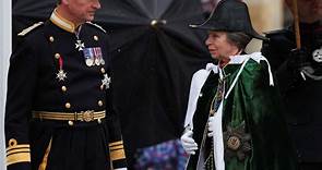 Princess Anne leads procession back to Buckingham Palace