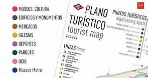Llega el nuevo plano turístico de Metro de Madrid