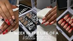 Week In My Life As A Nail Tech | lots of press on orders, target haul, valentines designs + more