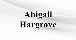 Abigail Hargrove