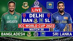 ICC World Cup 2023 Live: BAN v SL Live Scores | Bangladesh v Sri Lanka Live Scores Only | SL Innings