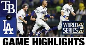 Dodgers win 2020 World Series over Rays! | Rays-Dodgers World Series Game 6 Highlights 10/27/20