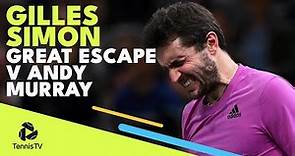 Gilles Simon Great Escape vs Andy Murray! | Paris 2022 Highlights