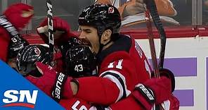 Brian Boyle Scores On Devils' Hockey Fights Cancer Night