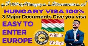 Hungary Visa 100%/ 3 Major Document| Complete Guideline & visa details.Visa approved with in 30 days
