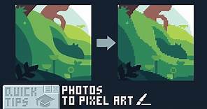 How to turn Vectors and Photos into Pixel Art! (Quick Tips)
