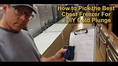 How to Pick the Best Chest Freezer for a DIY Cold Plunge - 6 Questions You Must Answer!