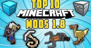 TOP 10 MODS PARA MINECRAFT 1.8 - Los Mejores Mods