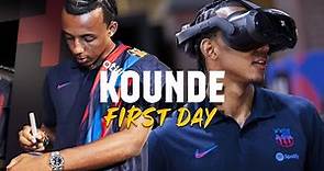 💥 JULES KOUNDE: HIS FIRST DAY AT BARÇA 💥