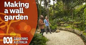 Making a lush wall garden to maximise space | Garden Design and Inspiration | Gardening Australia