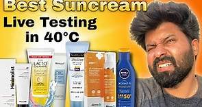 Which is Best Suncream in India | Live tested in Hot Sun at 40* C | Shadhik Azeez