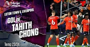 Goal Tahith Chong - Luton Town v. Liverpool 23-24 | Premier League | Telemundo Deportes
