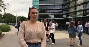 GCSE results day at Allerton High School. August 2019
